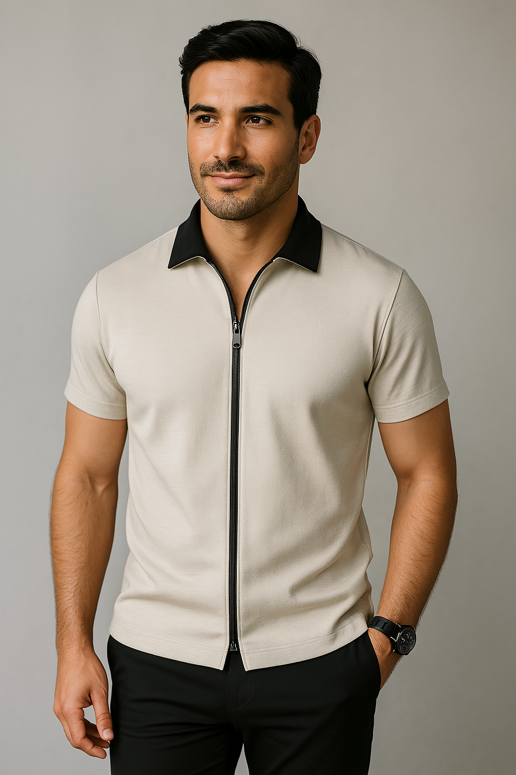 The Lisbon Zip Polo
