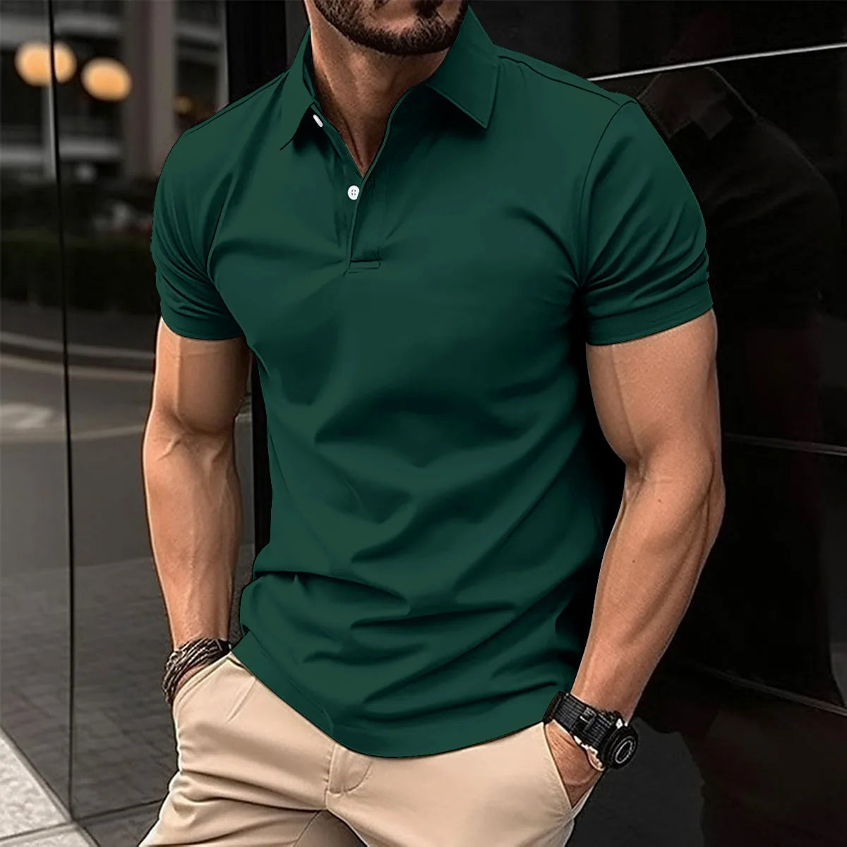 Slim-Fit Polo Shirt for Men